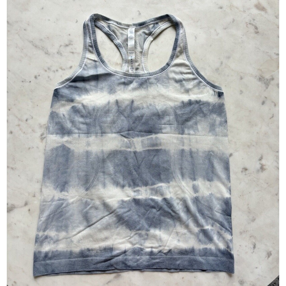 Lululemon Swiftly Tech Racerback Tank 2.0 Diamond Dye BLUE Size 12 $68